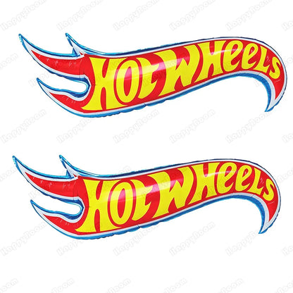 Kit de balões metalizados Hot Wheels para decoração de festa de aniversário infantil balões