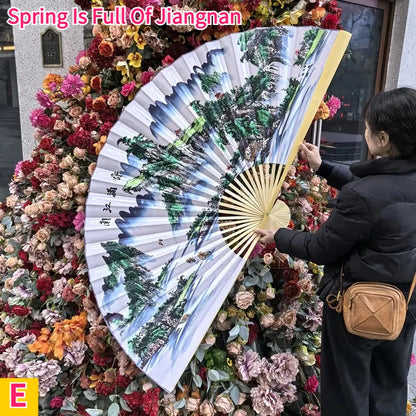 Leques mão dobrável desdobre, 63 Pol.160cm / 35.4 Pol.*90cm, Dobrável Cor Vermelho