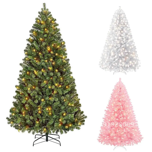 Árvore de Natal artificial de 6 FT com luzes pré-iluminadas, decorações de Natal internas