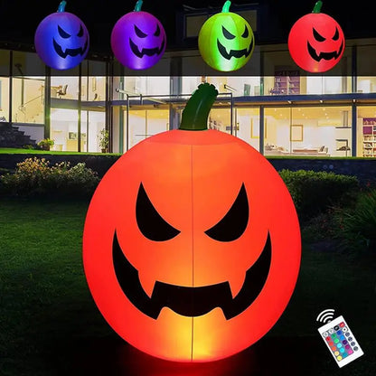 Decorações infláveis para ambientes externos de Halloween decoração de abóboras