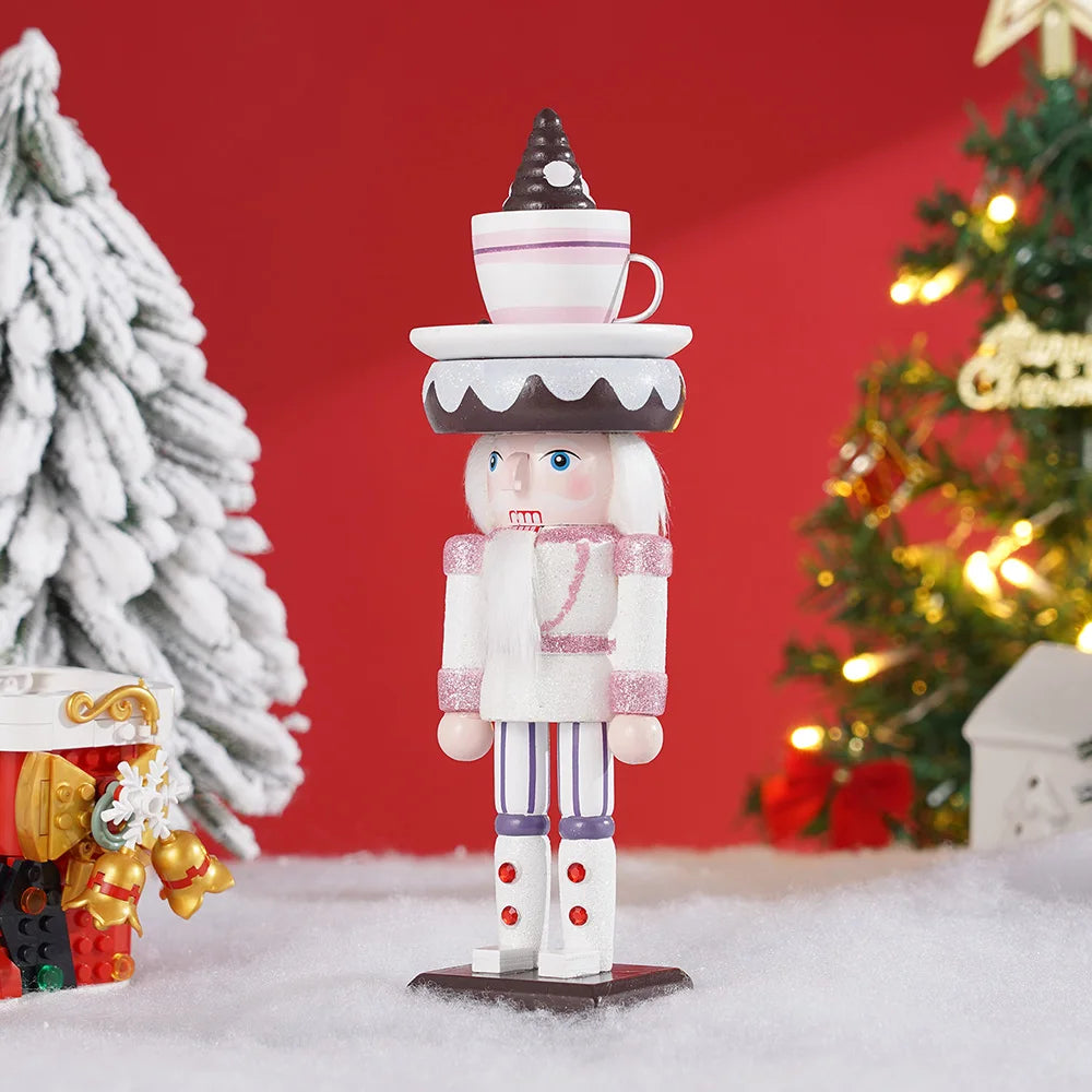 Soldado quebra-nozes de madeira natal quebra-nozes ornamento fantoche artesanato