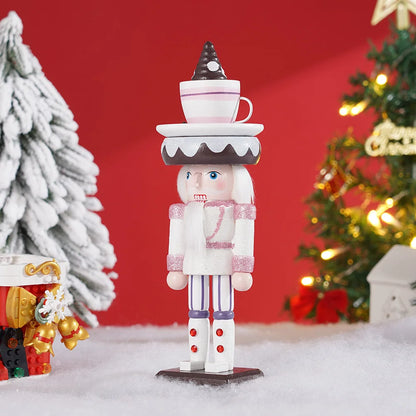 Soldado quebra-nozes de madeira natal quebra-nozes ornamento fantoche artesanato