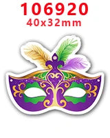 Plaquinha de Carnaval Decoração Plaquinhas De Carnaval Kit 10 Unidades P/enfeitar