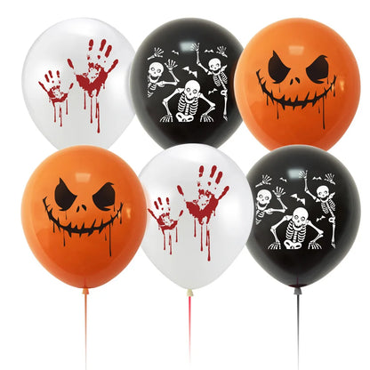 Festas temáticas de Halloween, decoração, conjuntos de festa, balões assustadores