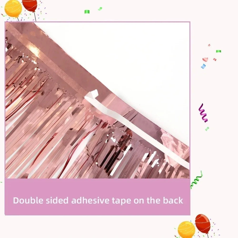 Cortina Laser Decorações flutuantes de desfile de glitter de 3,5 m trailer, guirlanda alumínio