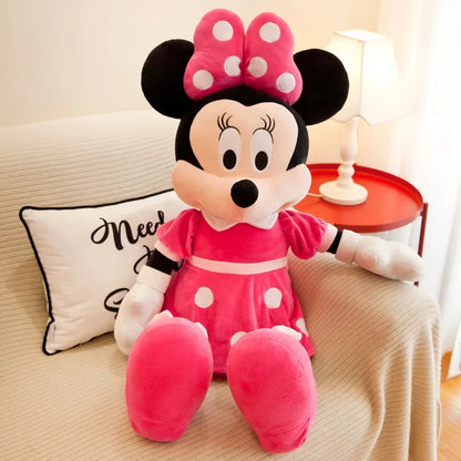 Boneco Mickey Short (Vermelho) Bonecas Pelúcia Minnie Vermelha  Mickey Tamanho 50cm