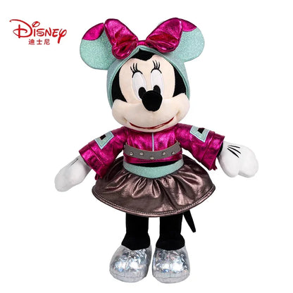 Disney Minnie Mouse Margarida/Pato Donald/Mickey, rosa e preto saia bolinhas pelúcia