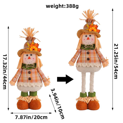 Bonecos Espantalho Gnomo Homem Pé Comprido Espantalho 50cm palha junino decorativo