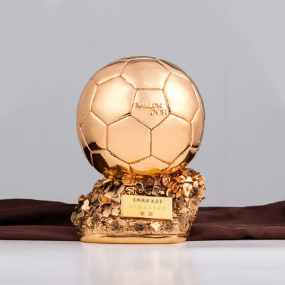 Bola de Copa do Mundo Futebol Dourado Personalizável Troféu Copa Mundo Troféu Futebol