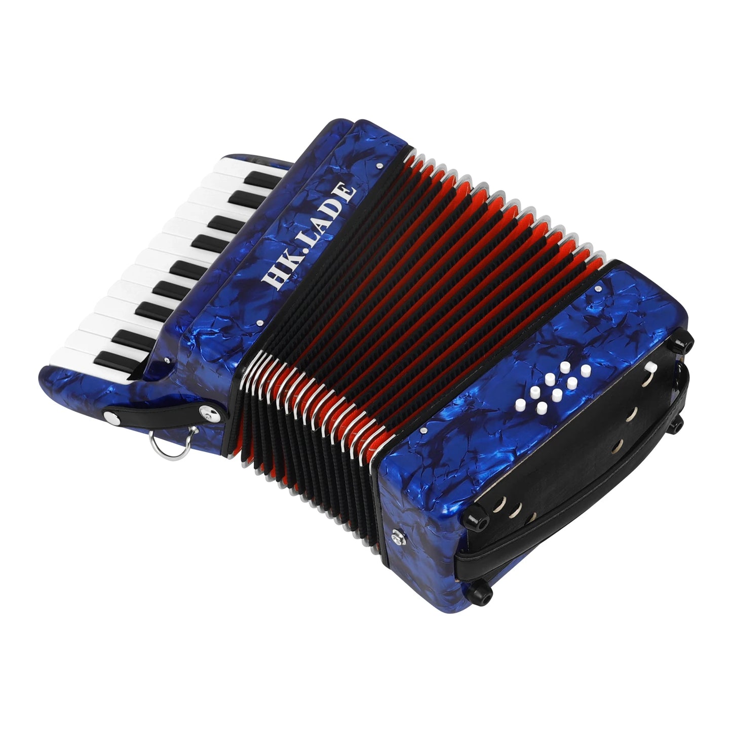Acordeon profissional, instrumento musical de acordeon com 22 teclas, 48 Teclado