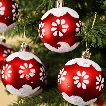Bolas de Árvore de Natal em Ouro Verde Vermelho e Verde, Decoração Bola Brilho à Prova