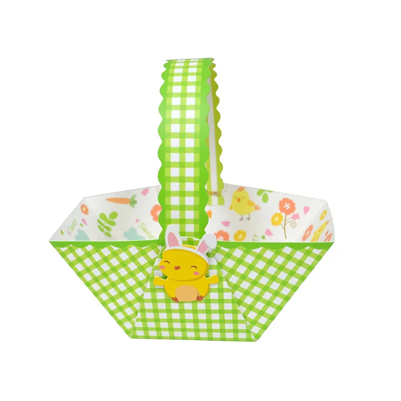 Caixas de presente de Páscoa, pacote com 24 unidades, mini cestas papel  cesta de Páscoa