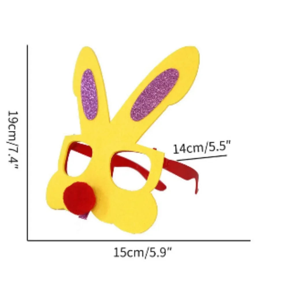 Óculos de orelha de coelho óculos engraçados para festa de Páscoa óculos fofos