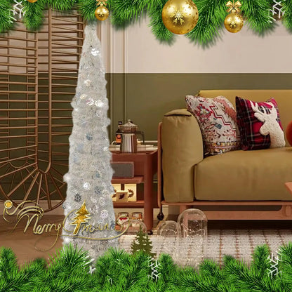 Árvore de Natal Artificial Realista com 1,5 Metros de Altura Pinheiro de Natal Artificial Realista