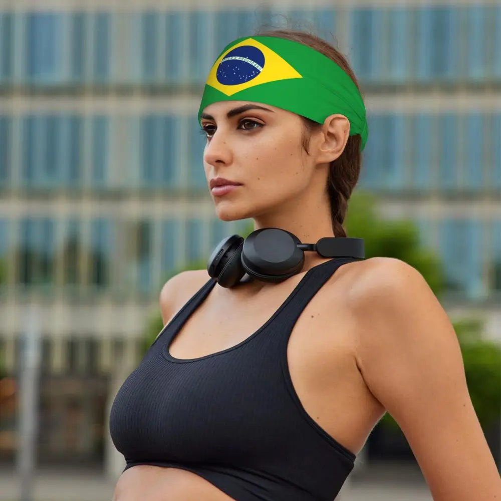 Bandana Lenço Unissex Copa do Mundo Lenço Bandana Brasil Para Copa Mundo Patriota