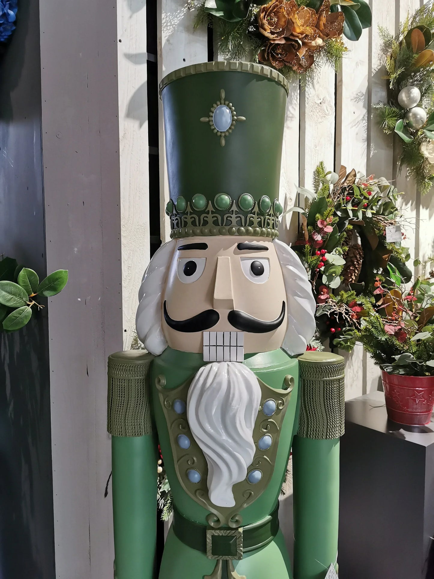 Soldado Quebra-Nozes de fibra de vidro shopping, (1.829 metros em 6 pés) cor verde natal