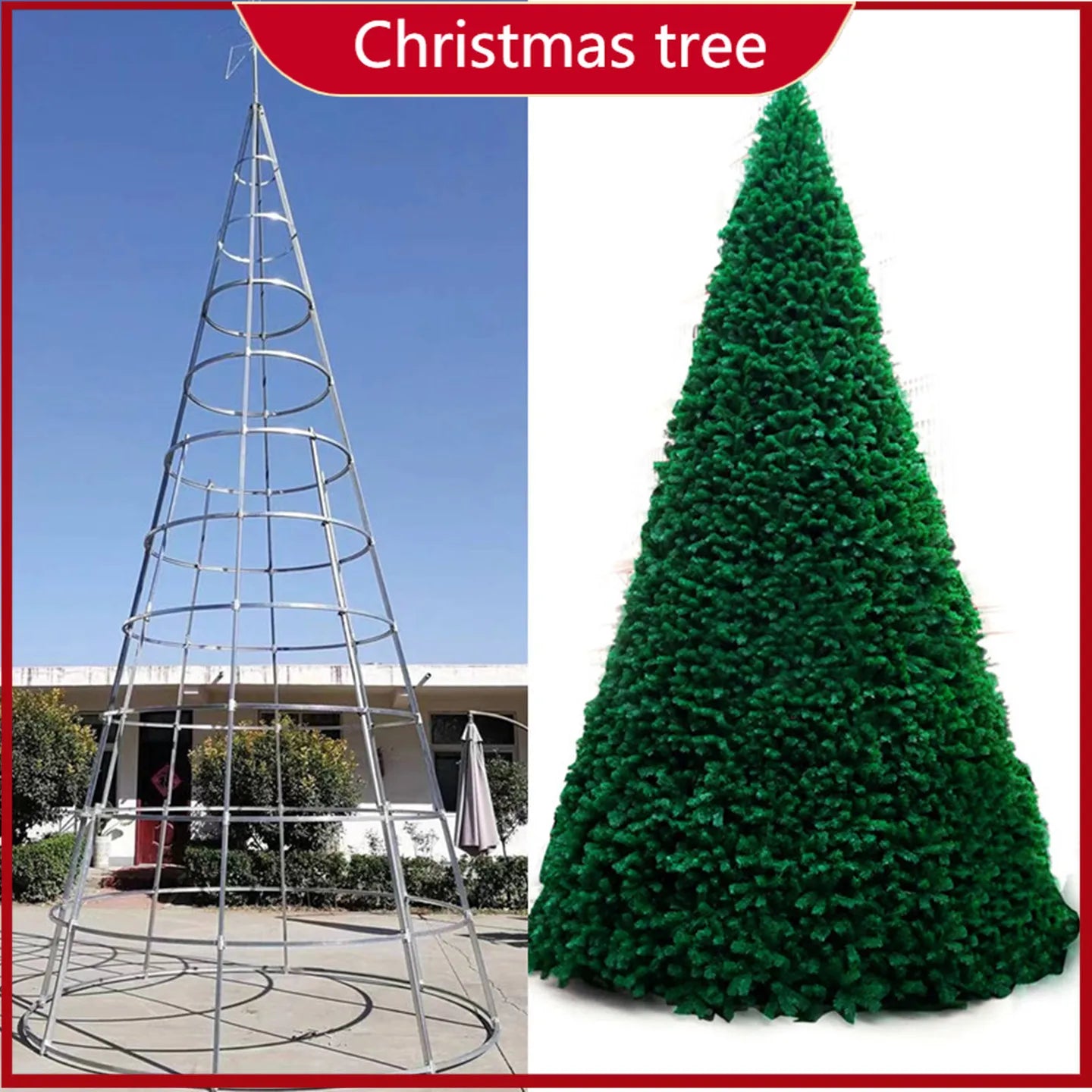 Árvore de Natal para praça ou shopping e árvore de natal de ferro 9 metros