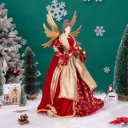 Anjo Enfeite Decoração De luxo Arvore de Natal 42 cm Arvore de Natal