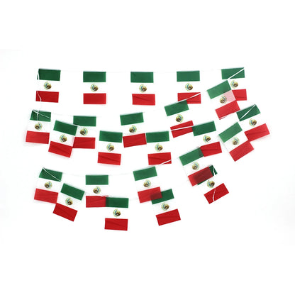 Bandeirinhas Copa do Mundo Cordão de bandeira do México de 1,5 m, 24 peças (México)