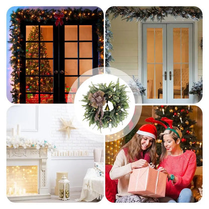 Guirlanda de Natal Artificial Fitas de Agulha de Pinheiro Para Guirlanda À Prova D' Água