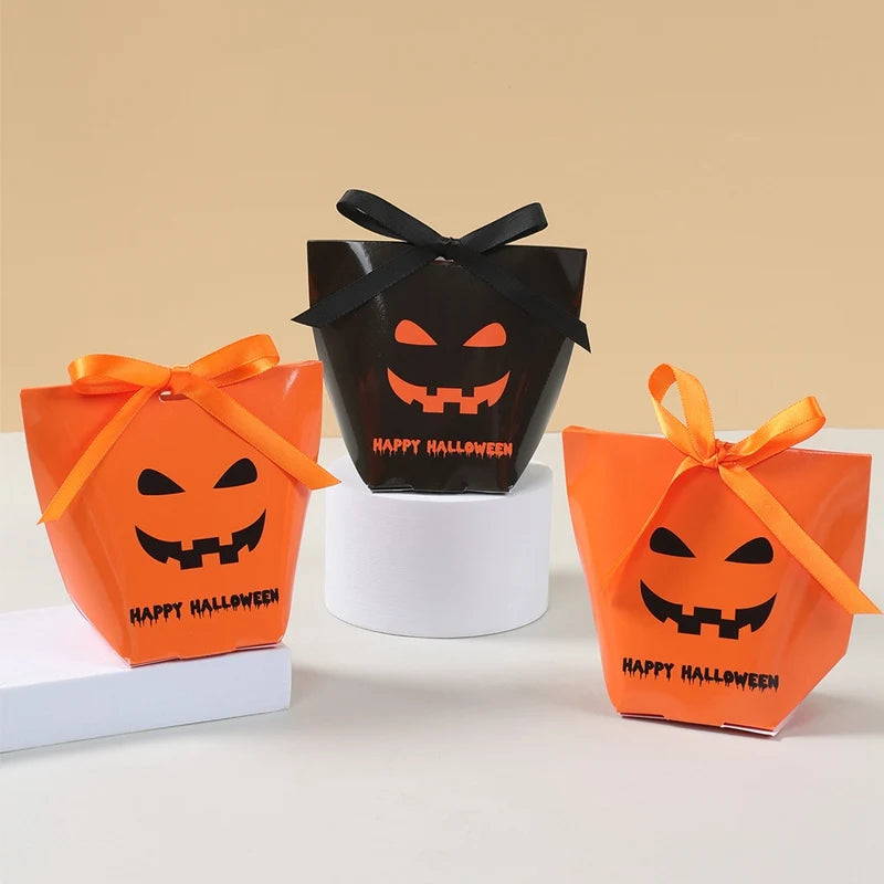 Sacos de doces de Halloween 6 peças, lembrancinhas de festa de Halloween para doces