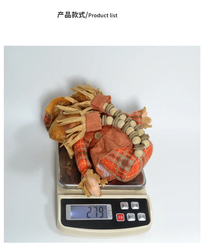 Espantalho Pernas conjunto de 1 espantalhos sentados com pernas longas, verde, ferrugem