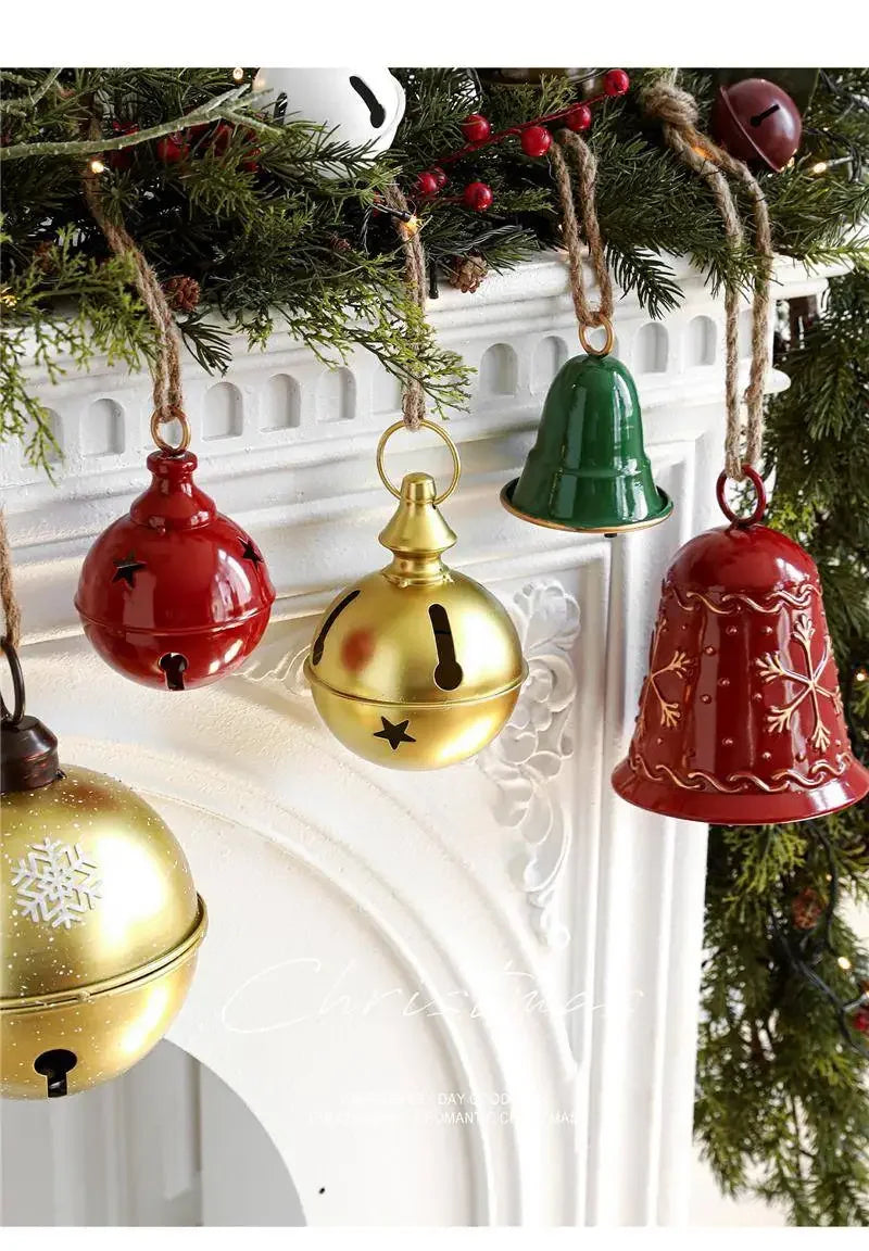 Enfeites De Sino De Natal Decoração de Pendentes, Sinos Decorativos de Natal em Metal