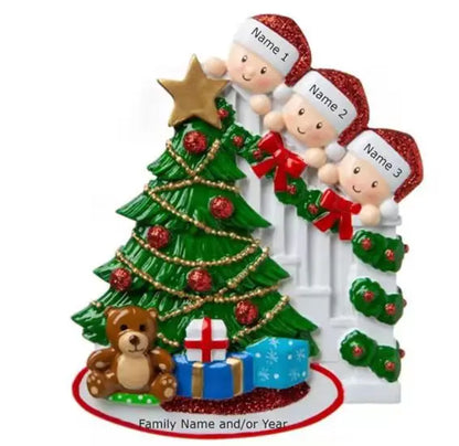 Porta-Retrato Árvore de Natal Enfeite de Natal Personalizado em Formato de Porta-Retrato 7.8cm*7.7cm