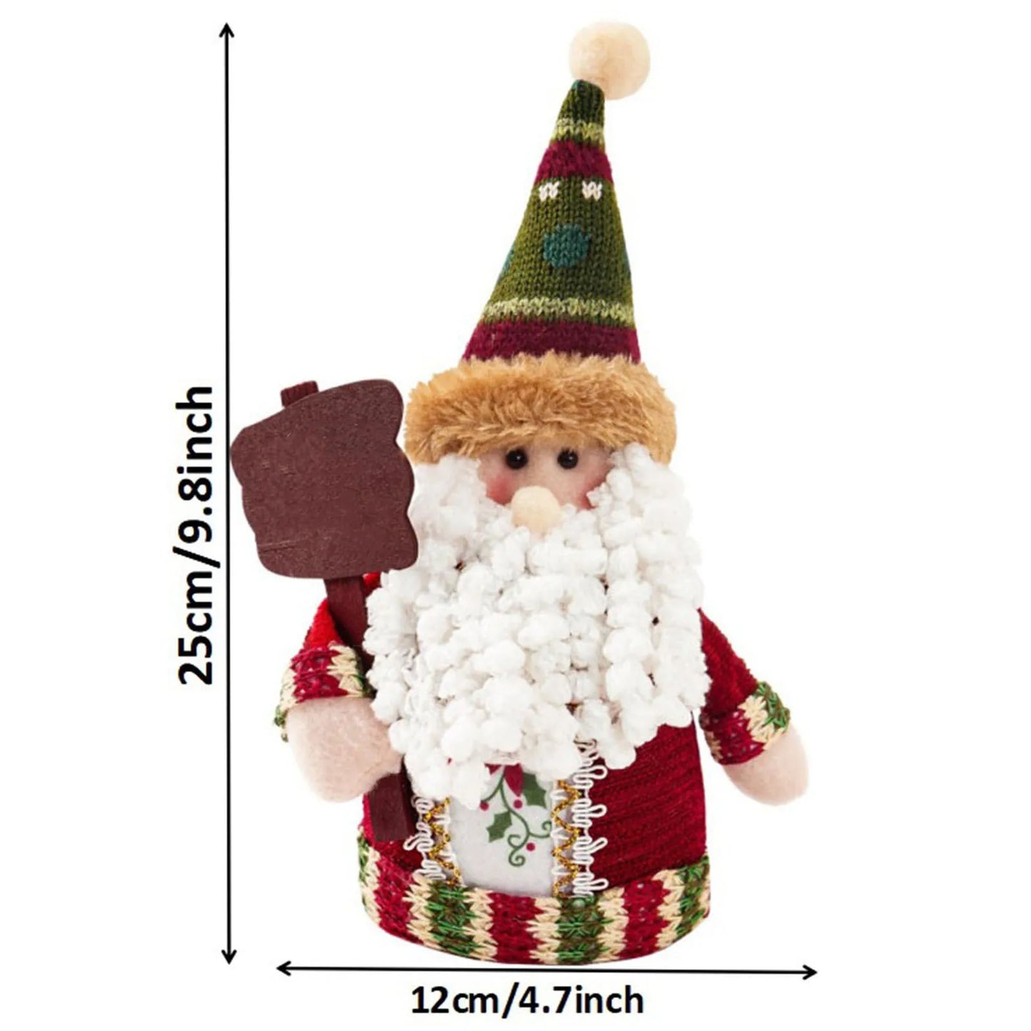 Kit boneco Papai Noel Boneco de Neve Rena Natal Boneco de Natal em pé - boneca retrátil