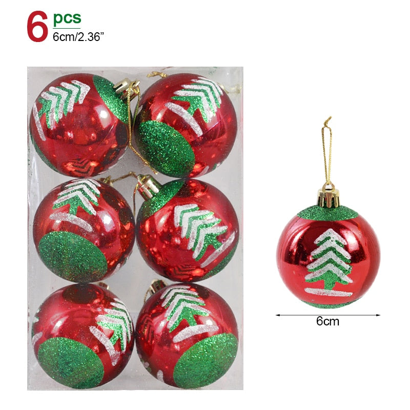 Caixas De Peças Enfeites De Árvore De Natal Bola De Doces Bola De Natal