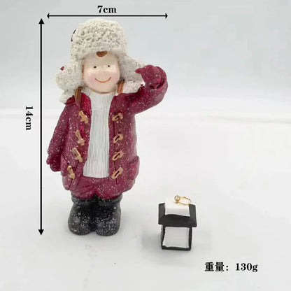 Suporte de Doces Boneco de Neve Enfeite Decorativo de Natal, Formato Boneco de Neve em Resina