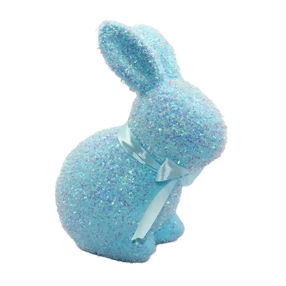 Figurinha Colorida de Coelho de Páscoa, Ornamento de Coelho Páscoa Feito à Mão Páscoa