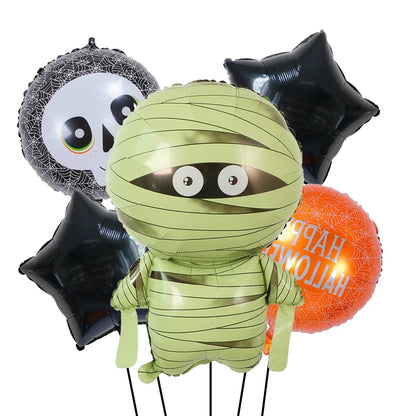 Decoração de balões de Halloween | Decoração de balão de aranha de abóbora Halloween