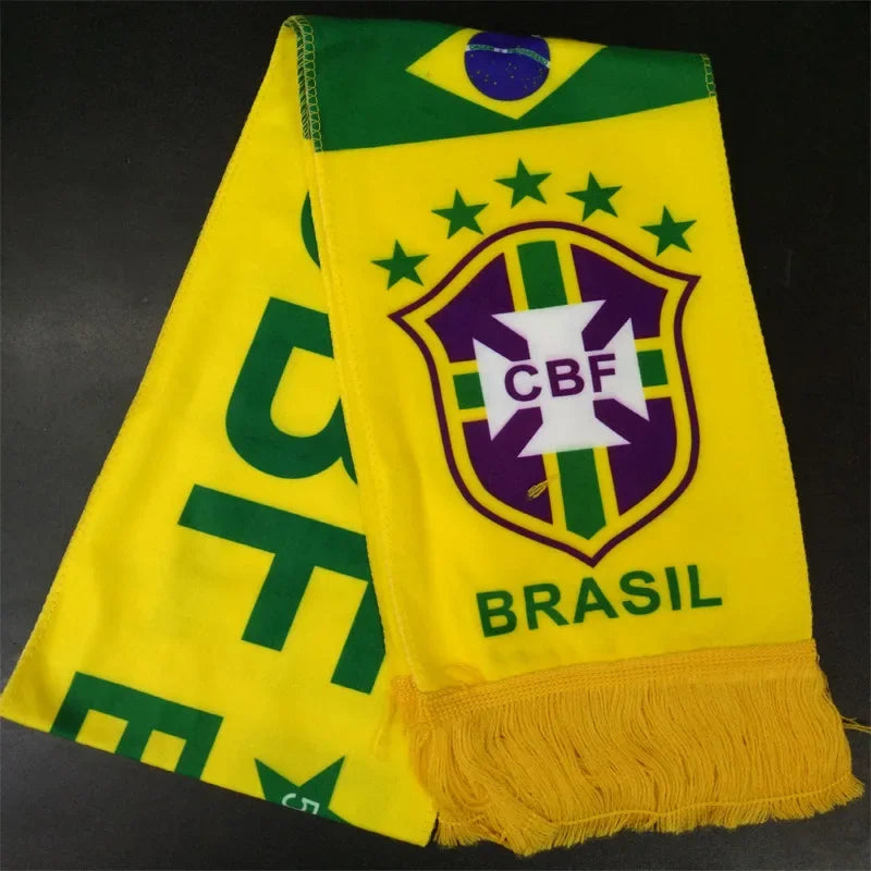 Cachecol para torcida de futebol Copa do Mundo, bandana para torcida de futebol, presente
