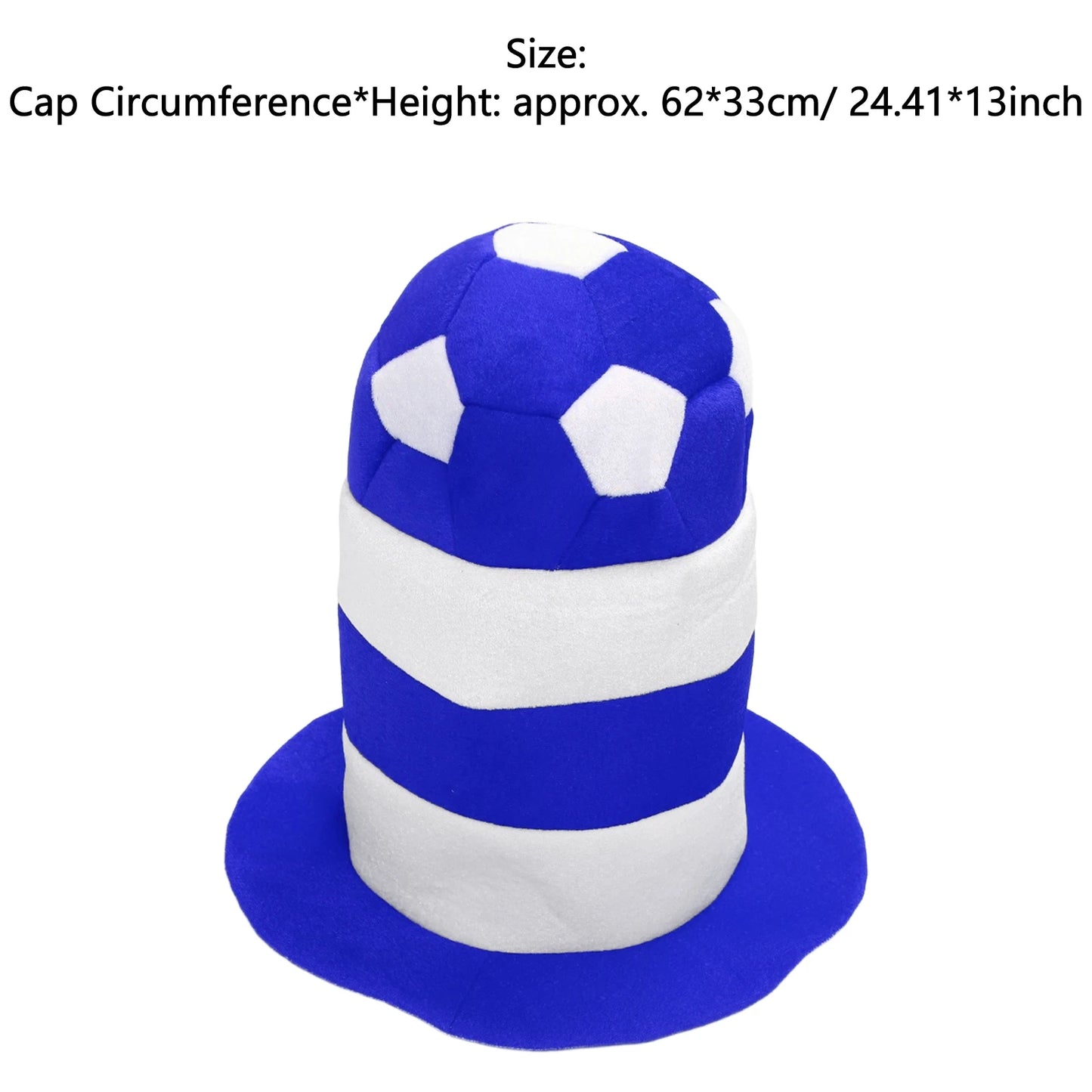 Chapéu Bola e Bandeira Brasil Copa do Mundo 62*33cm / 24.41*13 Pol.