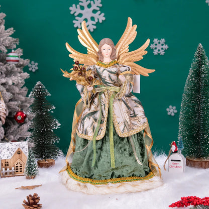 Anjo Enfeite Decoração De luxo Arvore de Natal 42 cm Arvore de Natal