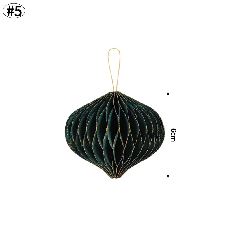 Árvores de Natal de papel, Árvore de papel de favo de mel de Natal Enfeite de árvore papel