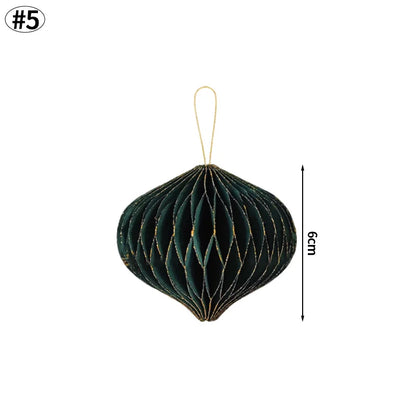 Árvores de Natal de papel, Árvore de papel de favo de mel de Natal Enfeite de árvore papel