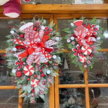 Guirlanda de bengala de doces, guirlanda de decoração de Natal