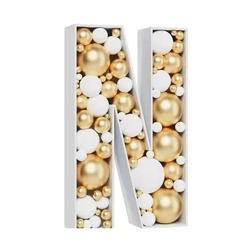 Letras Gigante Moldura para balões, moldura de mosaico de 73 cm, balões reutilizáveis