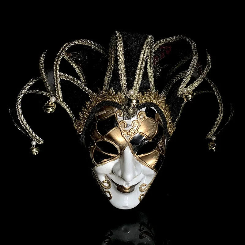 Máscara de baile de máscaras veneziana, máscara facial completa, máscara cosplay