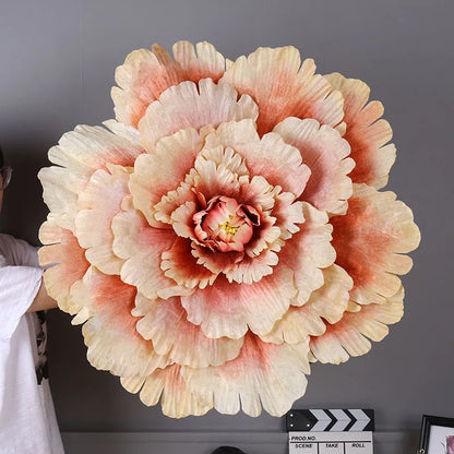 Flor artificial gigante de 80 cm Rosa