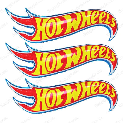 Kit de balões metalizados Hot Wheels para decoração de festa de aniversário infantil balões