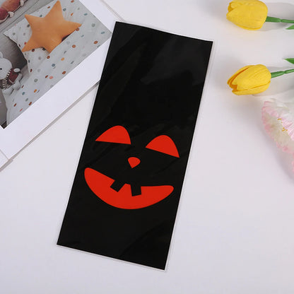 50 peças de sacos decorativos para lembrancinhas de festa de Halloween pretos