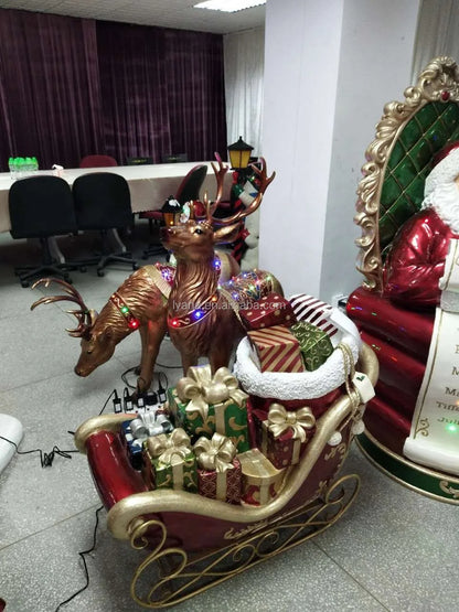 Decoração Diodo Emissor de Luz Papai Noel Grande