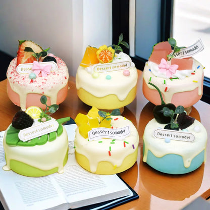 Bolo Fake Modelo De Bolo De Simulação Brinquedos De Adereços De Bolo Modelo de Bolo