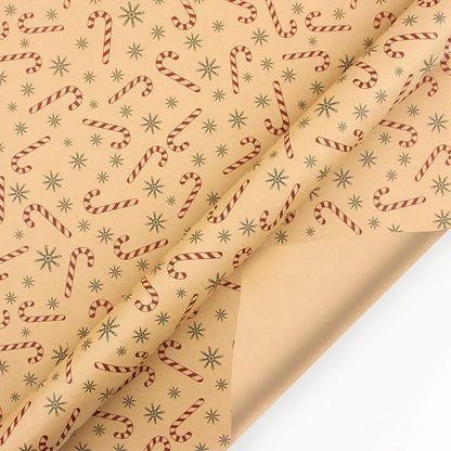 Papel kraft Embrulho Impressão Natal Folhas Papel de Embrulho de Caixa Presente e Natal