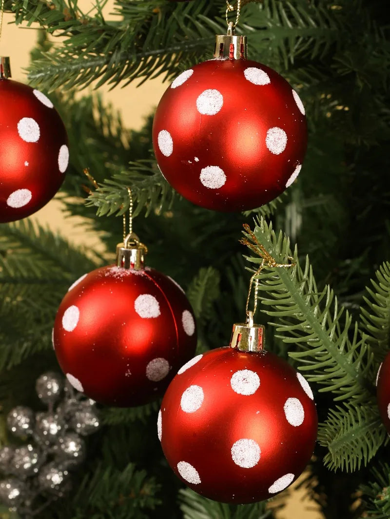 Bolas de Árvore de Natal em Ouro Verde Vermelho e Verde, Decoração Bola Brilho à Prova