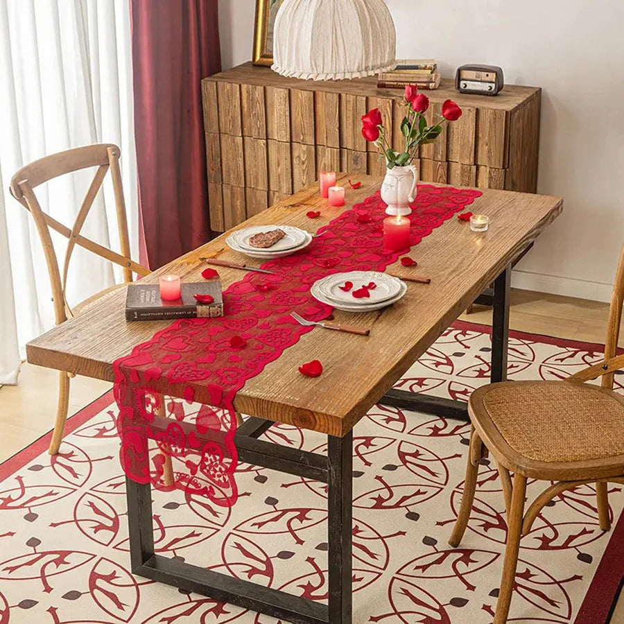 Toalha de mesa para o dia dos namorados, 183x133cm, decoração dia dos namorados