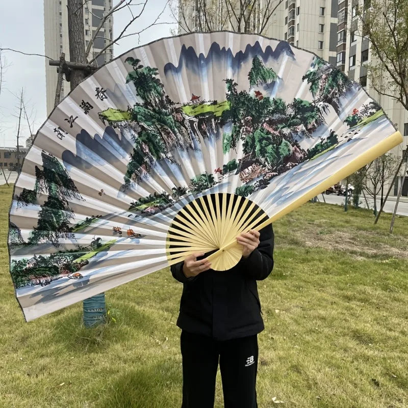 Leques mão dobrável desdobre, 63 Pol.160cm / 35.4 Pol.*90cm, Dobrável Cor Vermelho